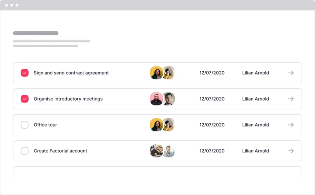 onboarding factorial