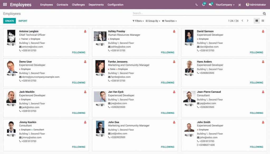 HR business management software