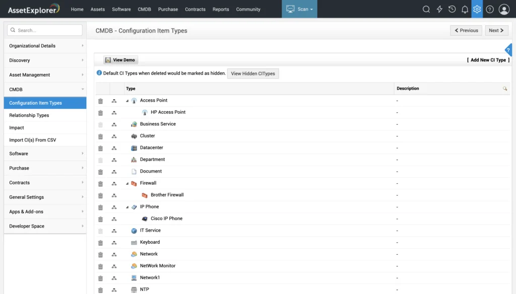 ManageEngine AssetExplorer